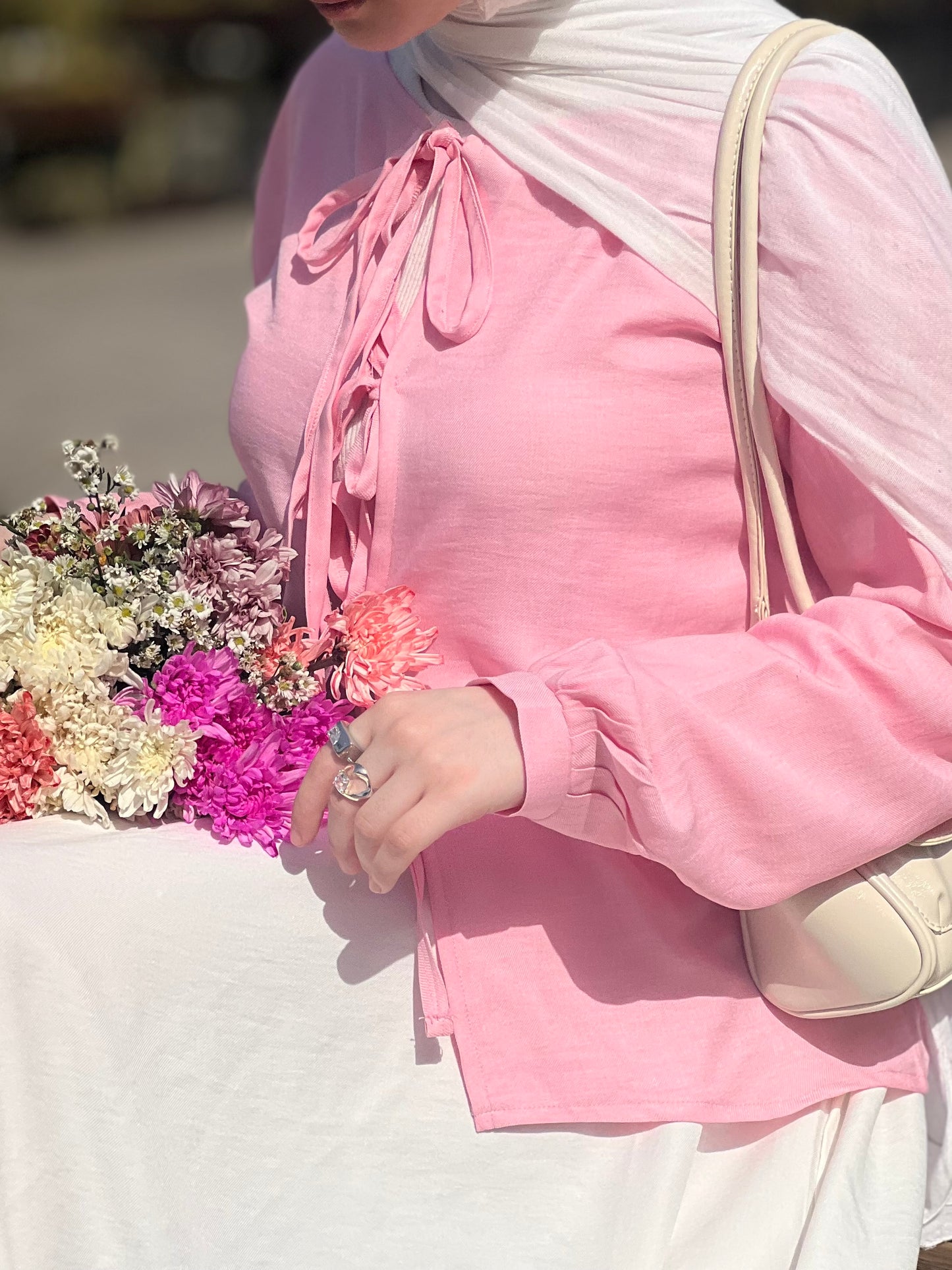 Pinky rose blouse