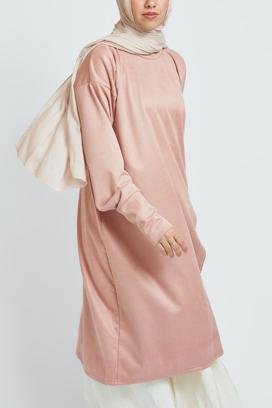 Comfy Flow Tunic in powder Pink