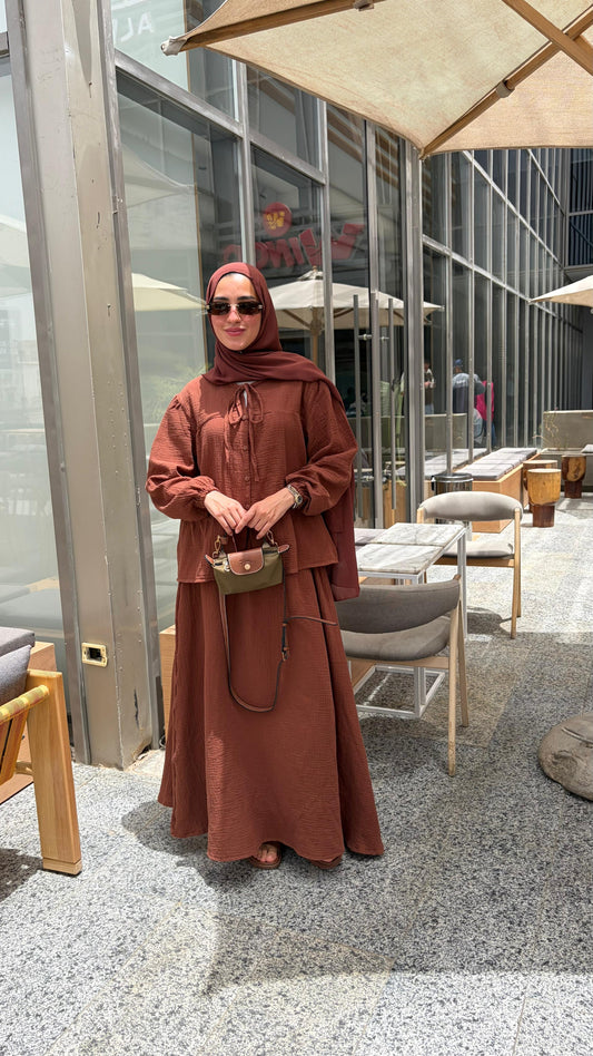 Ruba Set In chocolate