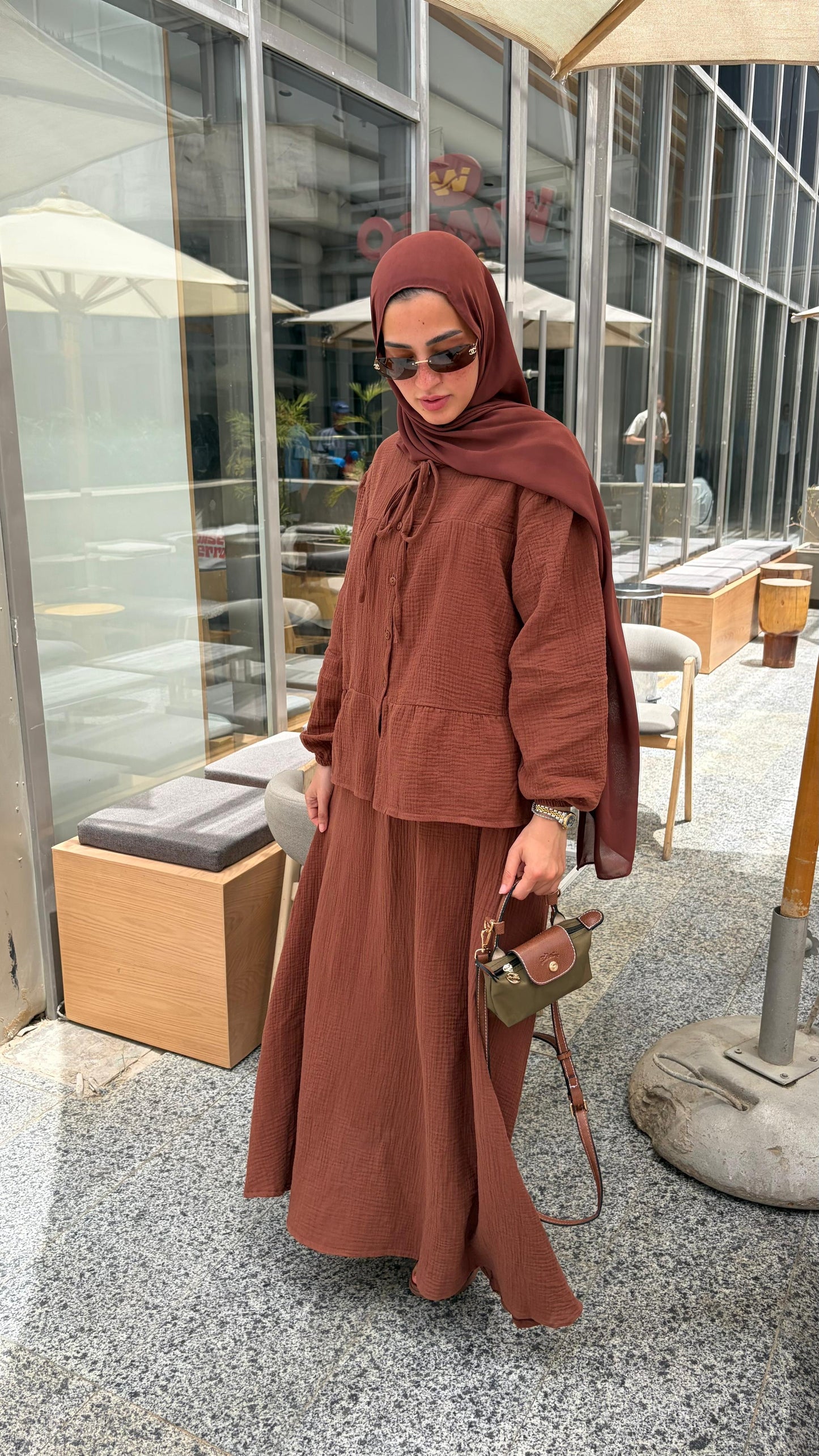 Ruba Set In chocolate