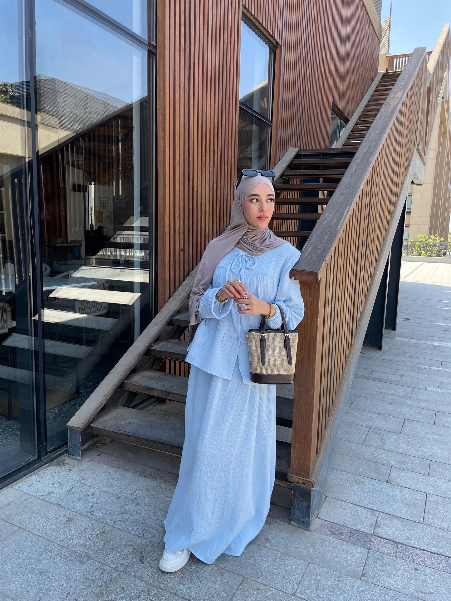 Ruba Set in Baby Blue