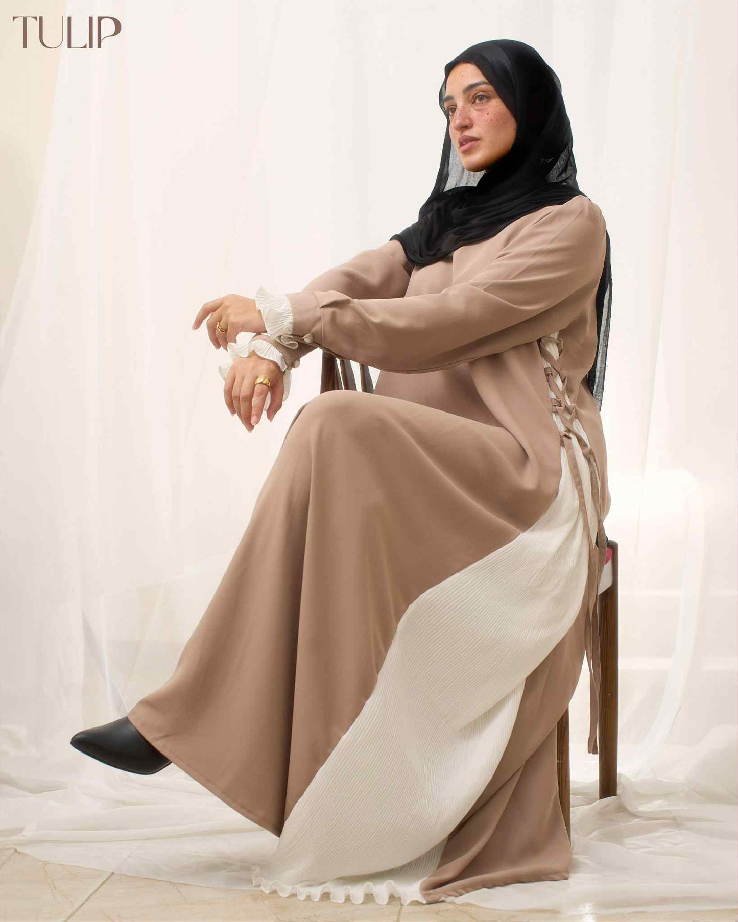 ASIYAH Dress in Beige