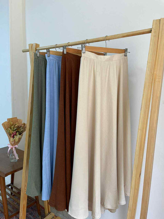 Linen cloche skirt