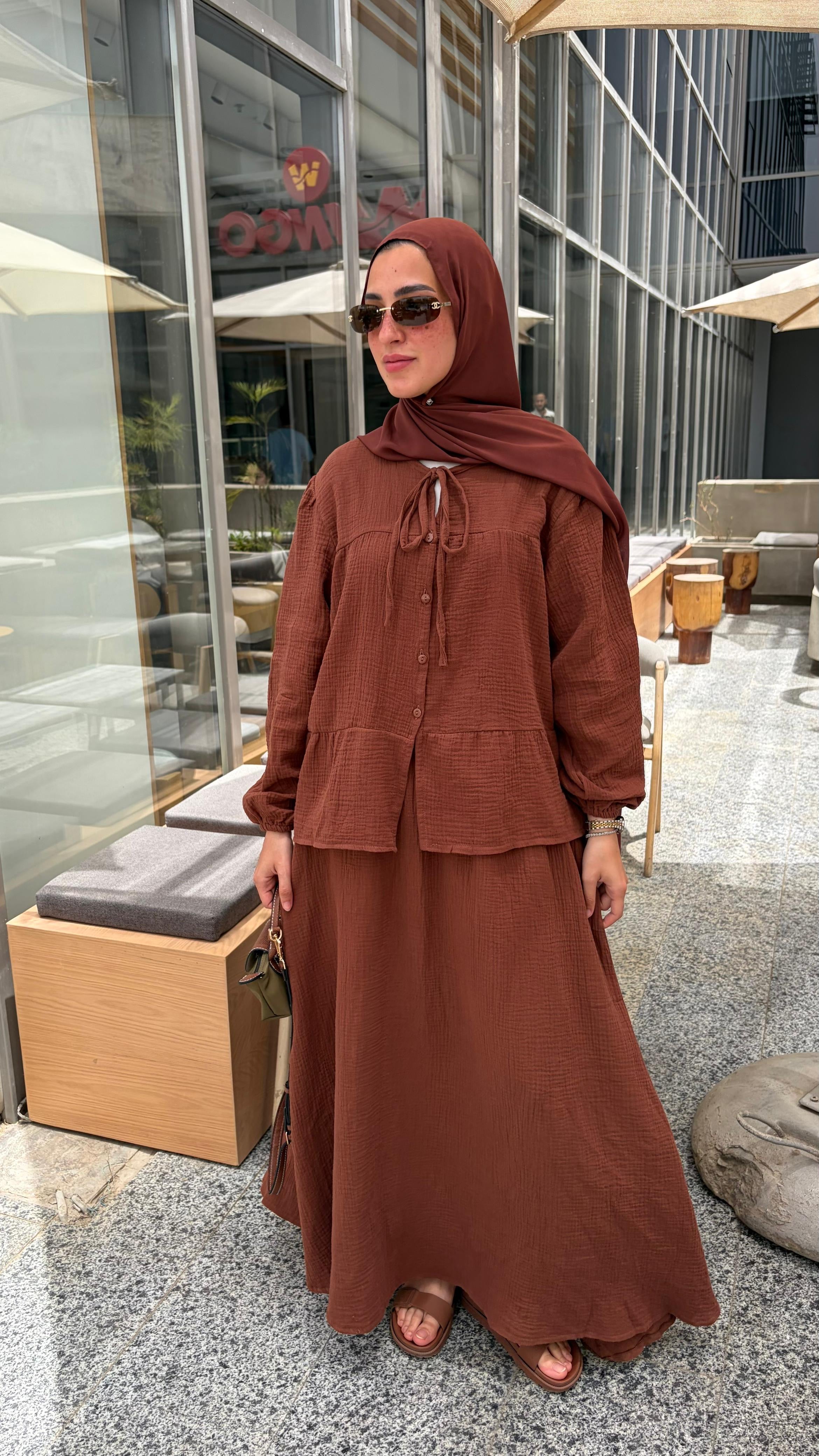 Ruba Set In chocolate
