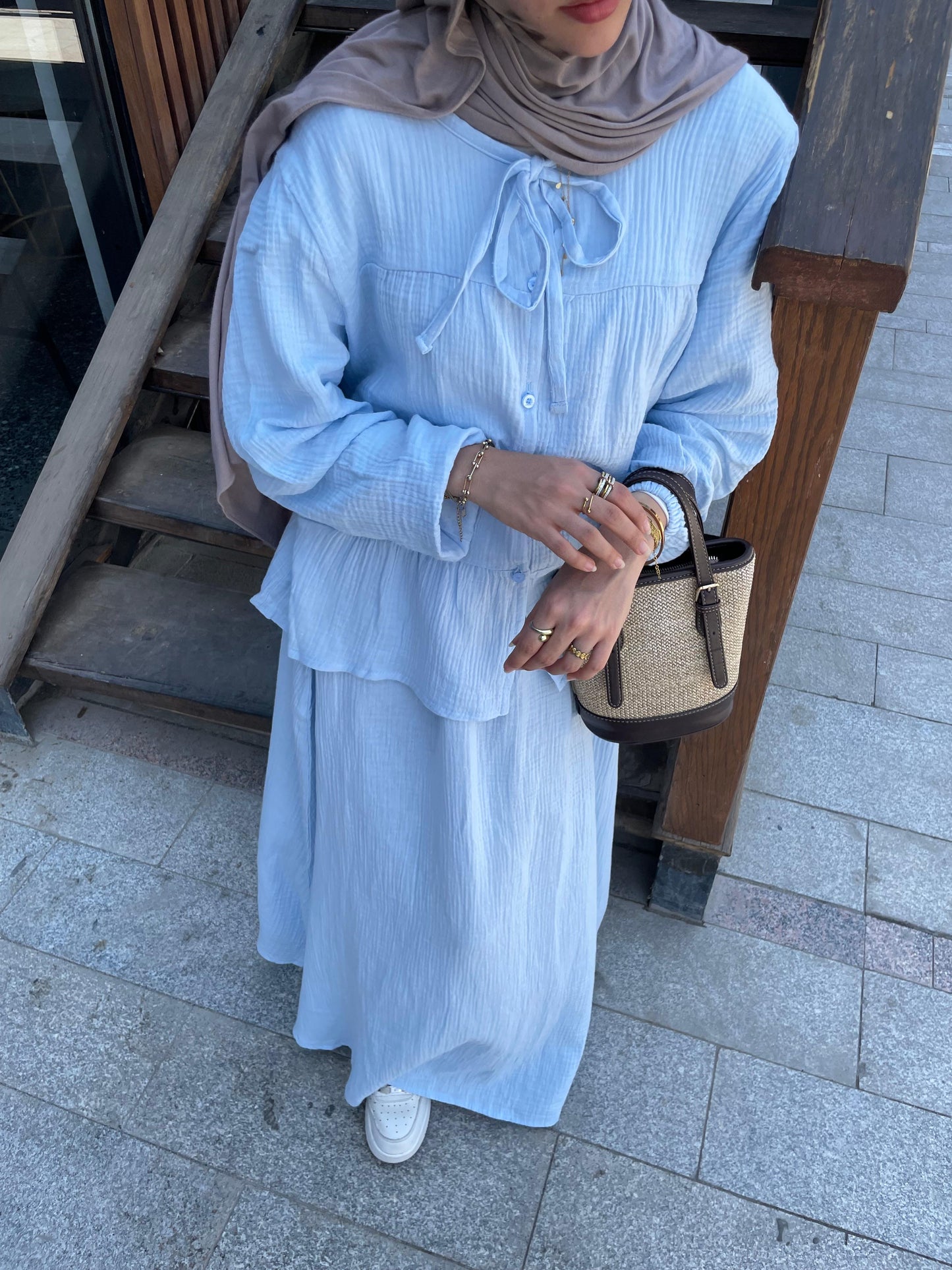 Ruba Set in Baby Blue