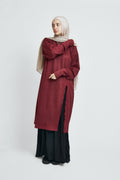 Comfy Flow Tunic in burgundy