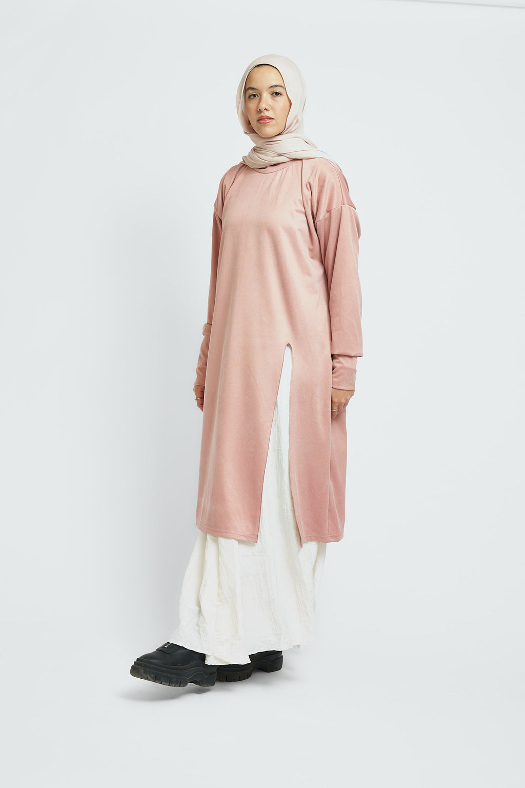 Comfy Flow Tunic in powder Pink